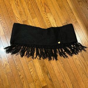 betsy johnson fringed infinity scarf